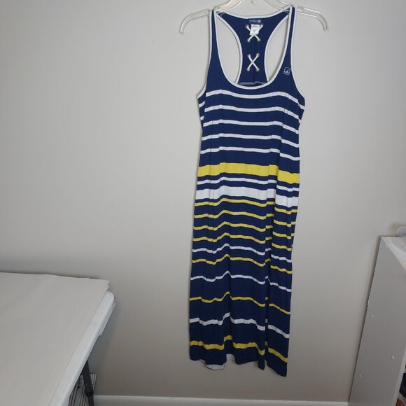 Sperry Maxi dress Top -Sider sleeveless Stripe Jersey cover-up. - Picture 3 of 7